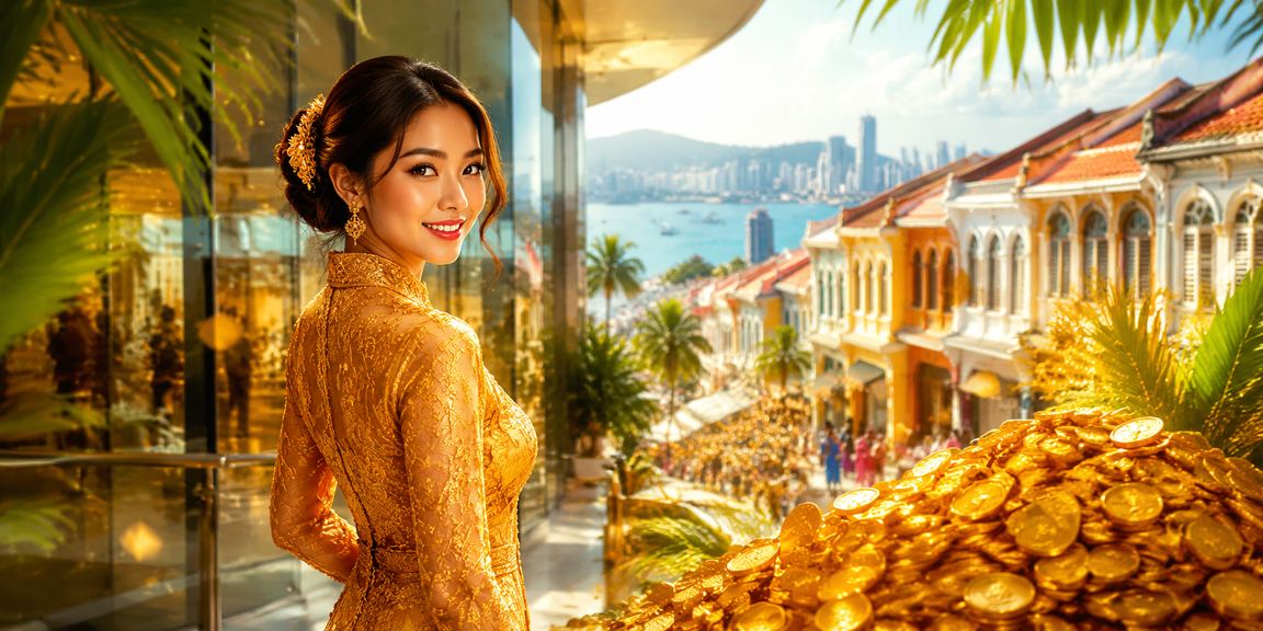 Pemain wanita Pulau Pinang berbaju kebaya membuat deposit kasino